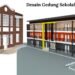 Desain Gedung Sekolah 2 Lantai DWG