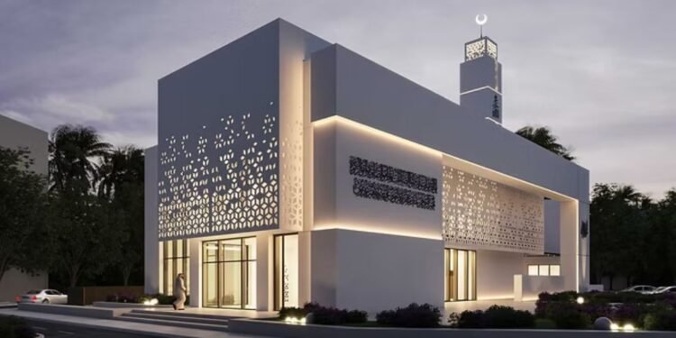 Desain Masjid Minimalis Modern DWG