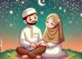 Gambar Kartun Suami Istri Romantis Islami