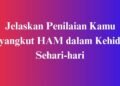 Jelaskan Penilaian Kamu Menyangkut HAM dalam Kehidupan Sehari hari